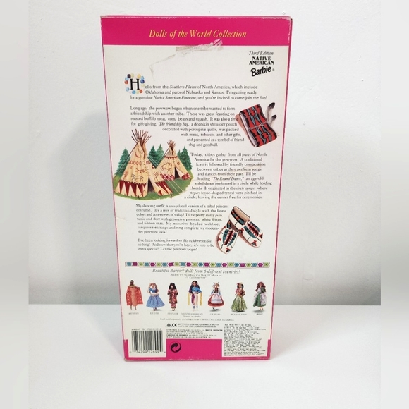 Vintage Special Collectors Edition Mattel Native American Barbie Dolls Full Set - Picture 14 of 16
